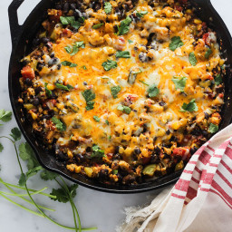 Mexican Tempeh Skillet Casserole
