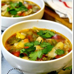 Mexican Vegan Fava Bean Soup