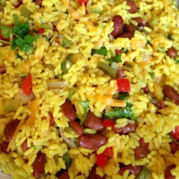 Mexican Yellow Rice and Black Beans