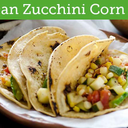 Mexican Zucchini Corn Tacos