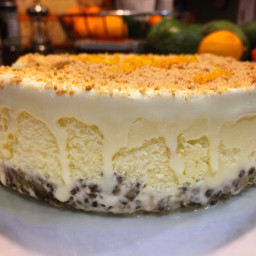 Meyer Lemon Ice Cream Pie with a Girl Scout Cookie Crust