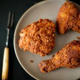 Michael Ruhlmans Rosemary-Brined, Buttermilk Fried Chicken