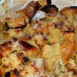 Bread Pudding with Butter Rum Sauce