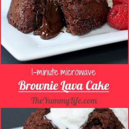 Microwave Brownie Lava Cake