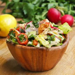 Middle Eastern Pita Salad (Fattoush Salad) Recipe by Tasty