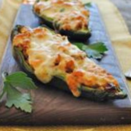 Middle Eastern Stuffed Poblano Peppers
