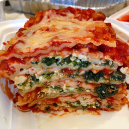 Mile High Spinach and Sausage Lasagna