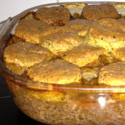 Minced Beef And Cheese Cobbler