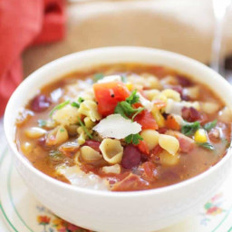 Minestrone Soup For One