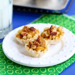 Mini Apple, Cheddar & Bacon Fillo Snack Tart Recipe