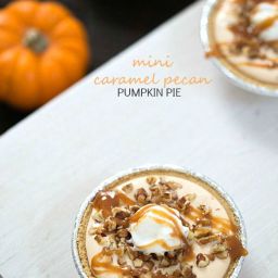 Mini Caramel Pecan Pumpkin Pie