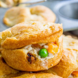 Mini Chicken Pot Pies (Quick & Easy!) from The Food Charlatan