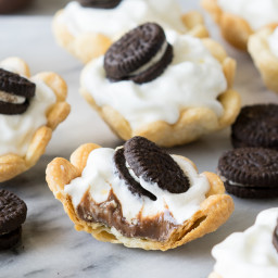 Mini Cookies and Cream Hazelnut Pies
