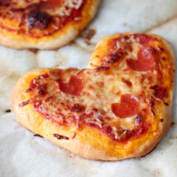 Mini Heart Pizzas For Valentine's Day! (Video)