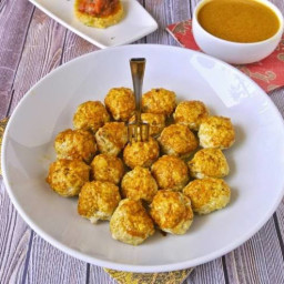 Mini Indian Meatballs with Curry Coconut Sauce