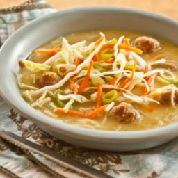 Mini Meatball Noodle Soup