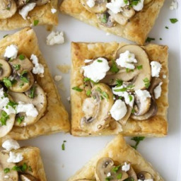 Mini Mushroom and Goat Cheese Tarts Recipe