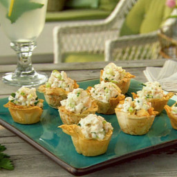 Mini Phyllo Cups Filled with Shrimp Salad