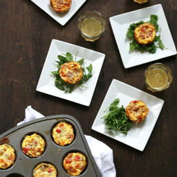 Mini Quiches with Hash Brown Crusts