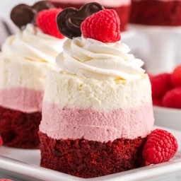 Mini Raspberry Mousse Cakes ⋆ Real Housemoms