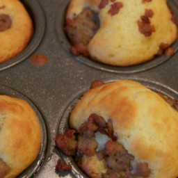 Mini Sausage Pancake Muffins