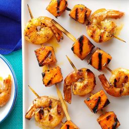 Mini Shrimp & Sweet Potato Kabobs