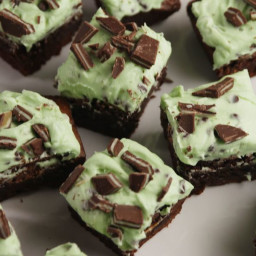 Mint Chocolate Chip Brownies