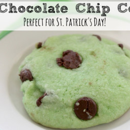 Mint Chocolate Chip Cookie Recipe | St. Patricks Day Cookies!