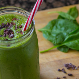 Mint Chocolate Chip Smoothie Recipe (video)