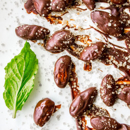 Mint Chocolate Covered Almonds