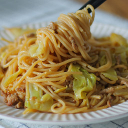 Miso Butter Spaghetti Noodles