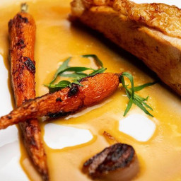 Miso Chicken Breast with Miso Carrot and Miso Jus
