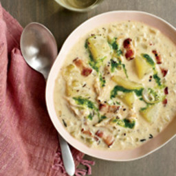 Miso Clam Chowder with Parsley Oil