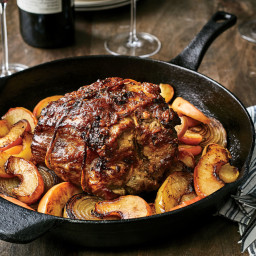 Miso-Crusted Pork Roast  with Apples