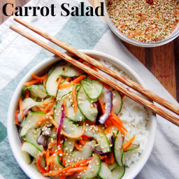 Miso Cucumber and Carrot Salad