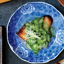 Miso-Cured Black Cod with Chilled Cucumbers