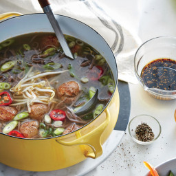 Miso Noodle Soup with Meatballs