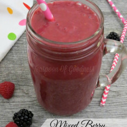 Mixed Berry Smoothie with Kale