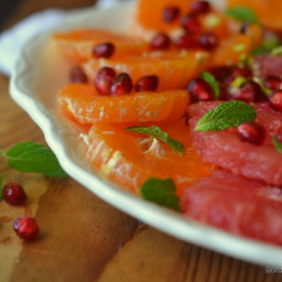 Mixed Citrus Salad with Pomegranate, Mint, and Pistachio