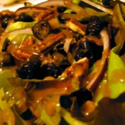 Mixed Greens with Dried Cranberries and Toasted Pecans