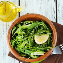 Mixed Greens with Olive Oil and Lemon Salad Dressing