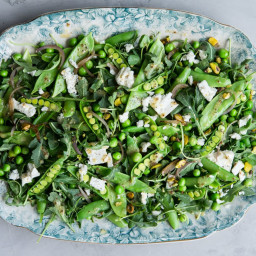 Mixed Pea Salad with Pistachios and Mint