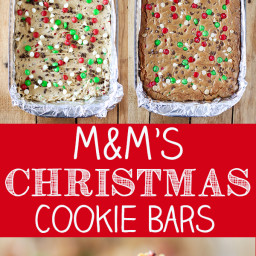 M&M'S Christmas Cookie Bars