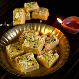 mohanthal recipe | how to make traditional gujarati mohanthal recipe