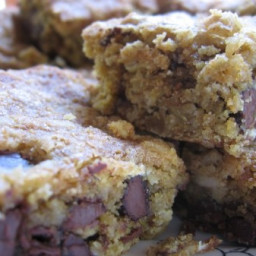 Moist and Chewy Low Fat Oatmeal Chocolate Chip Cookie Bars Recipe