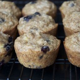 Moist and Delicious Banana Blueberry Muffins