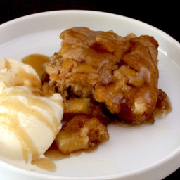 Moist and Syrupy Baked Apple Pudding