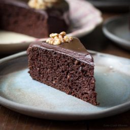 Moist Chocolate Walnut Cake (Low Carb Chocolate Cake)