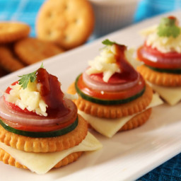 Monaco Biscuit Canapes | Monaco Biscuit Toppings