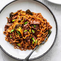 Mongolian Beef and Broccoli with Noodles